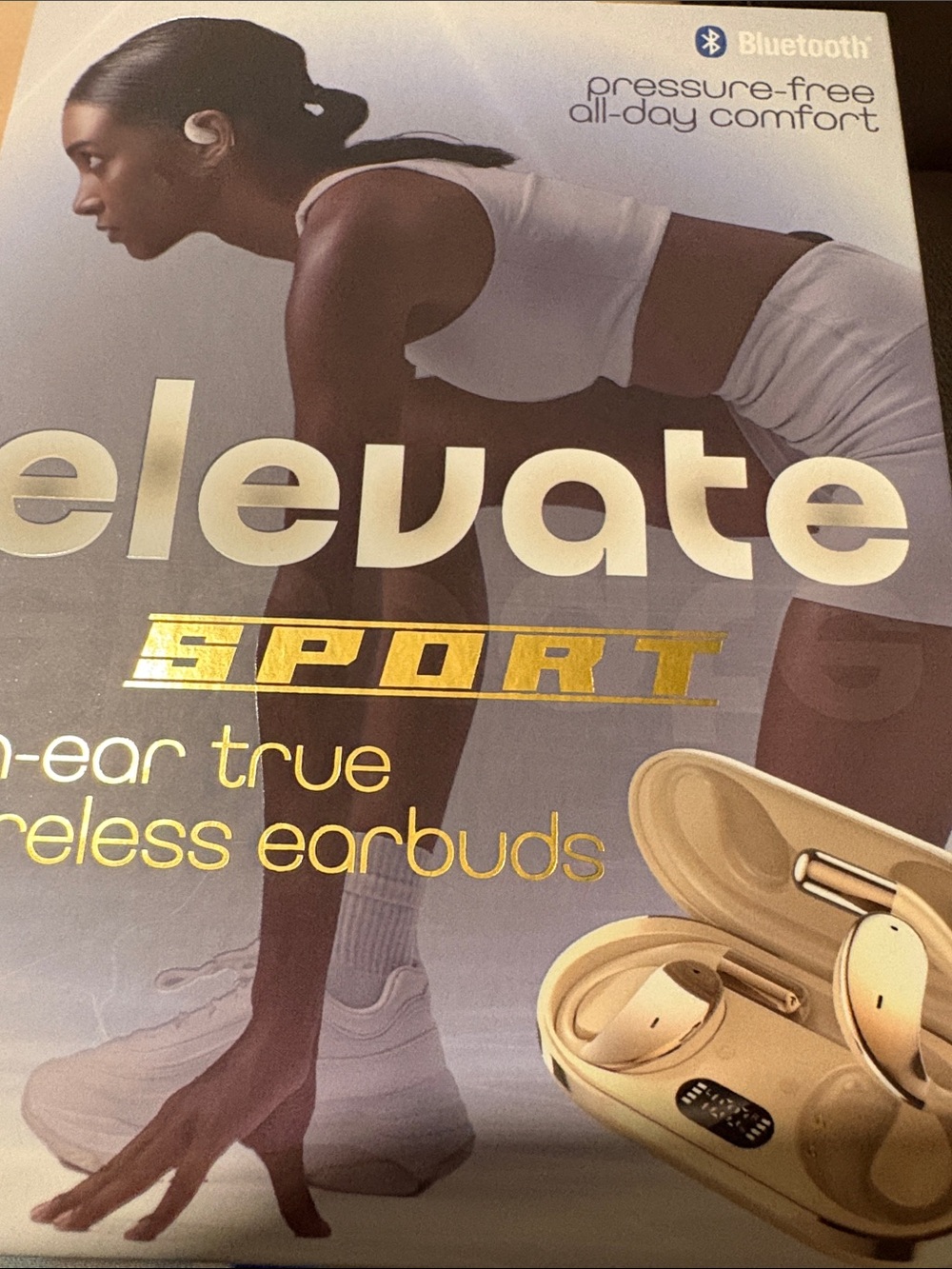 Elevate Sport On-Ear True Wireless Earbuds — Gold